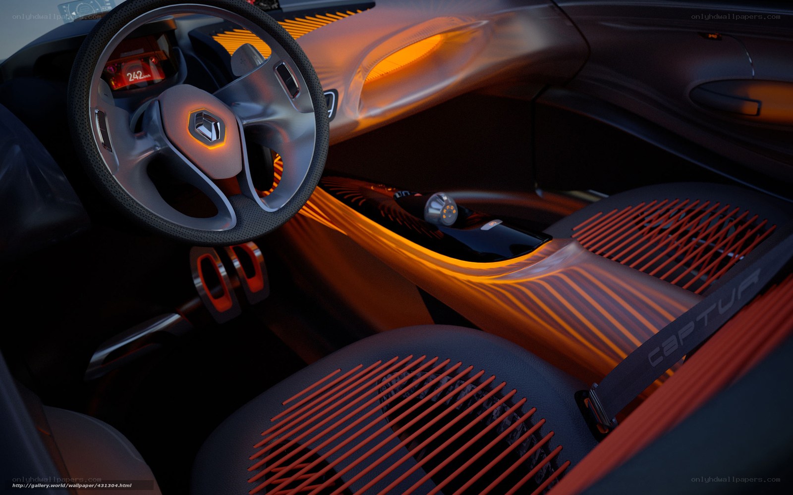 Renault Captur concept interior