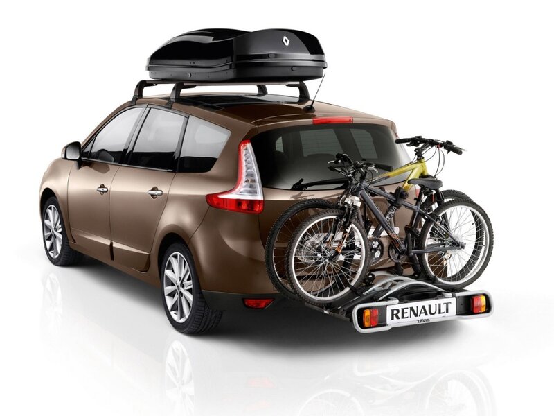 Renault car with bike rack