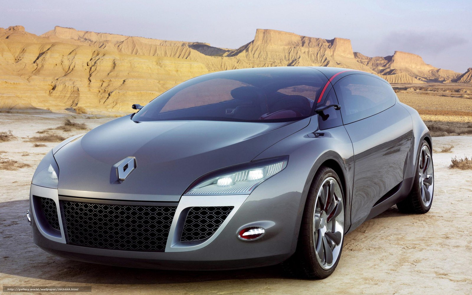 Renault concept car in desert