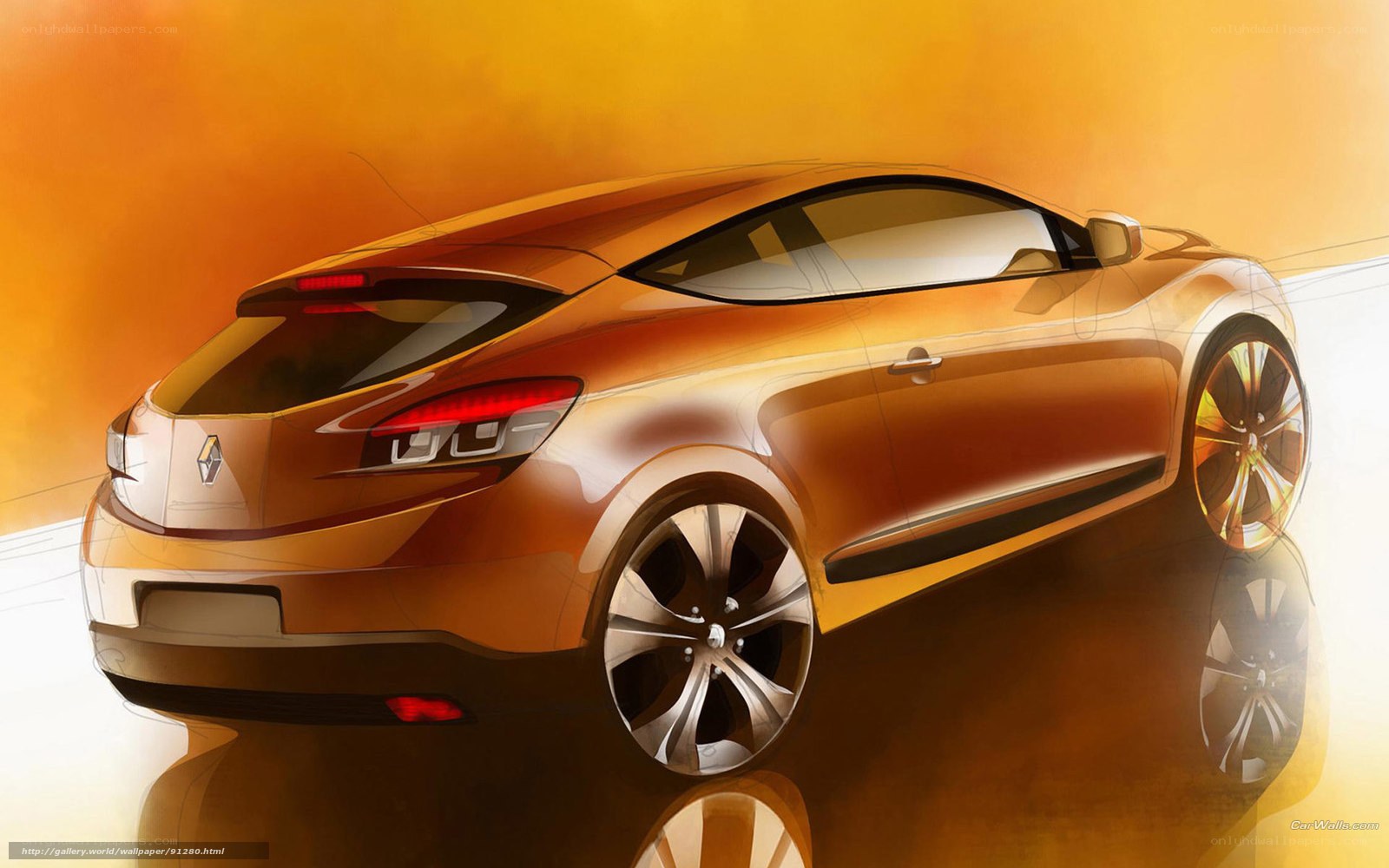 Renault concept car sketch