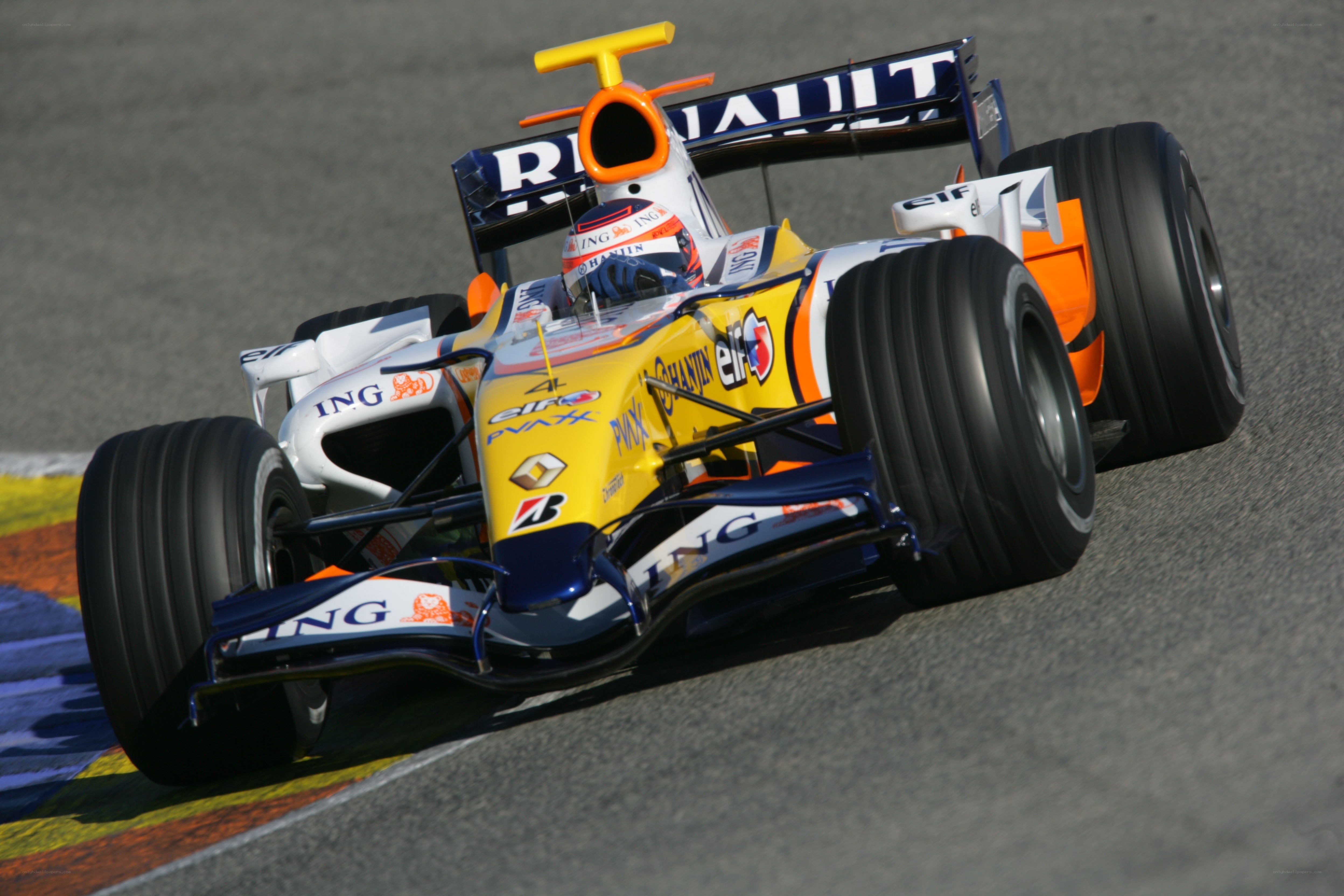 Renault Formula 1 car on track