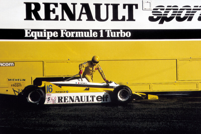 Renault Formula 1 car on track
