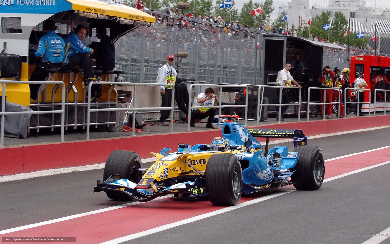 Renault Formula 1 car on track
