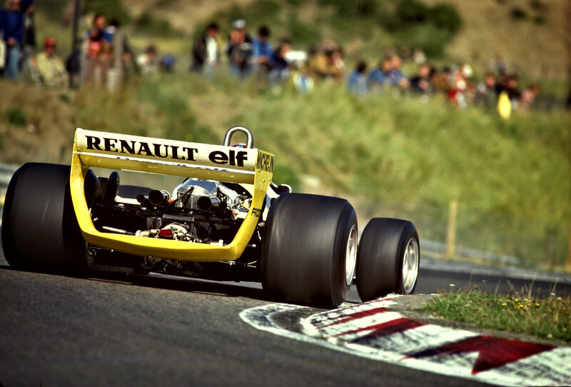 Renault Formula One car on track