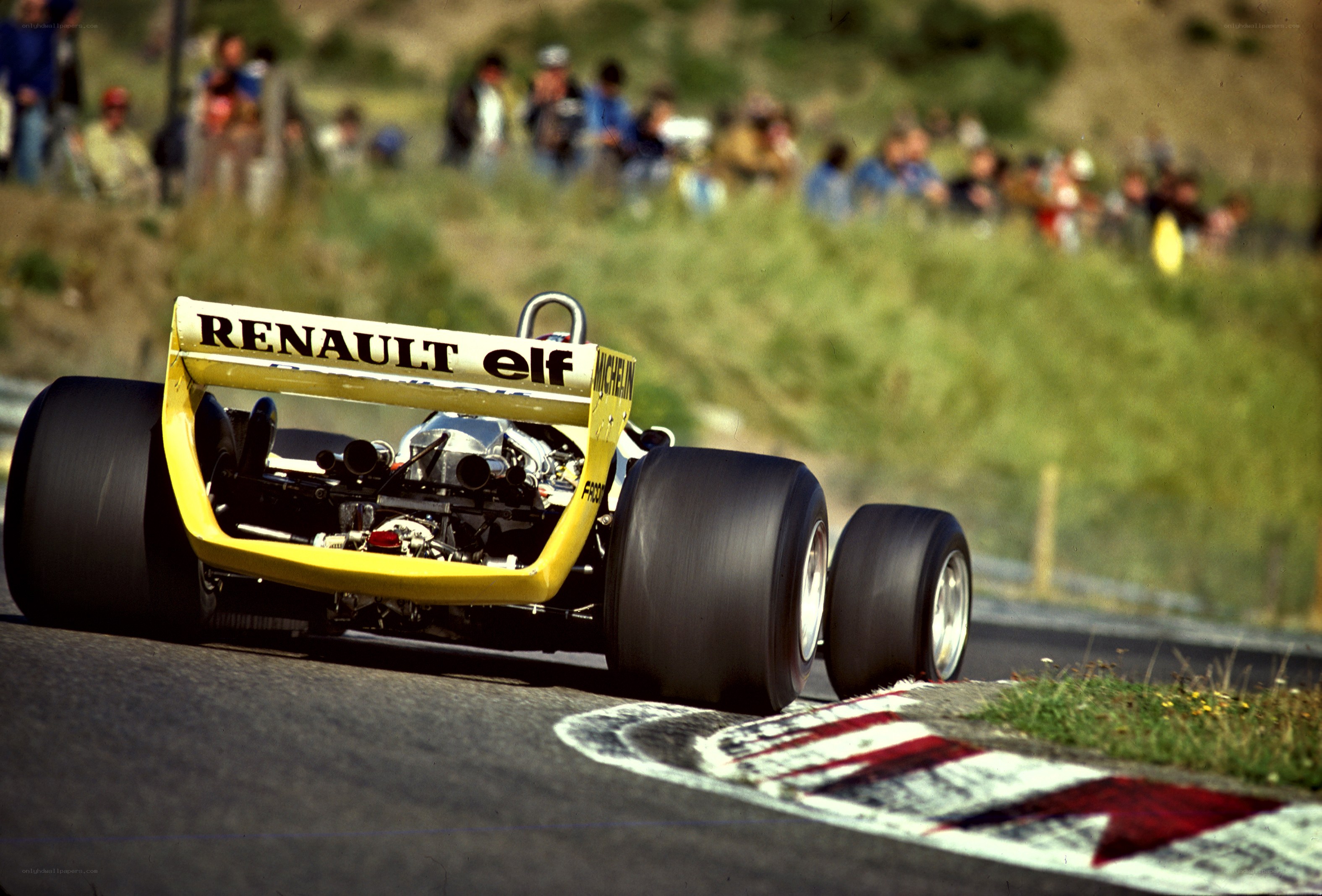 Renault Formula One car on track