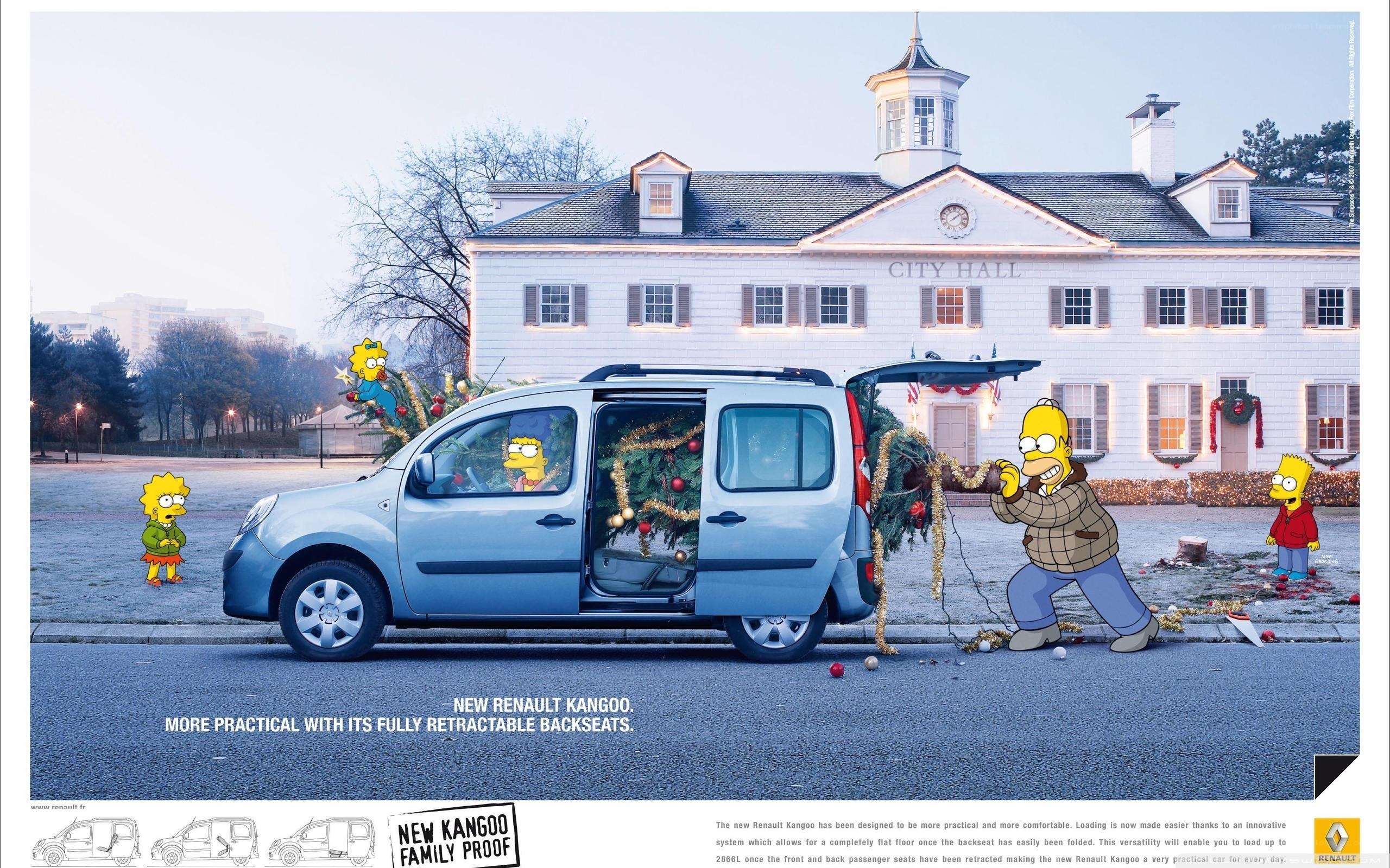 Renault Kangoo ad with Simpsons