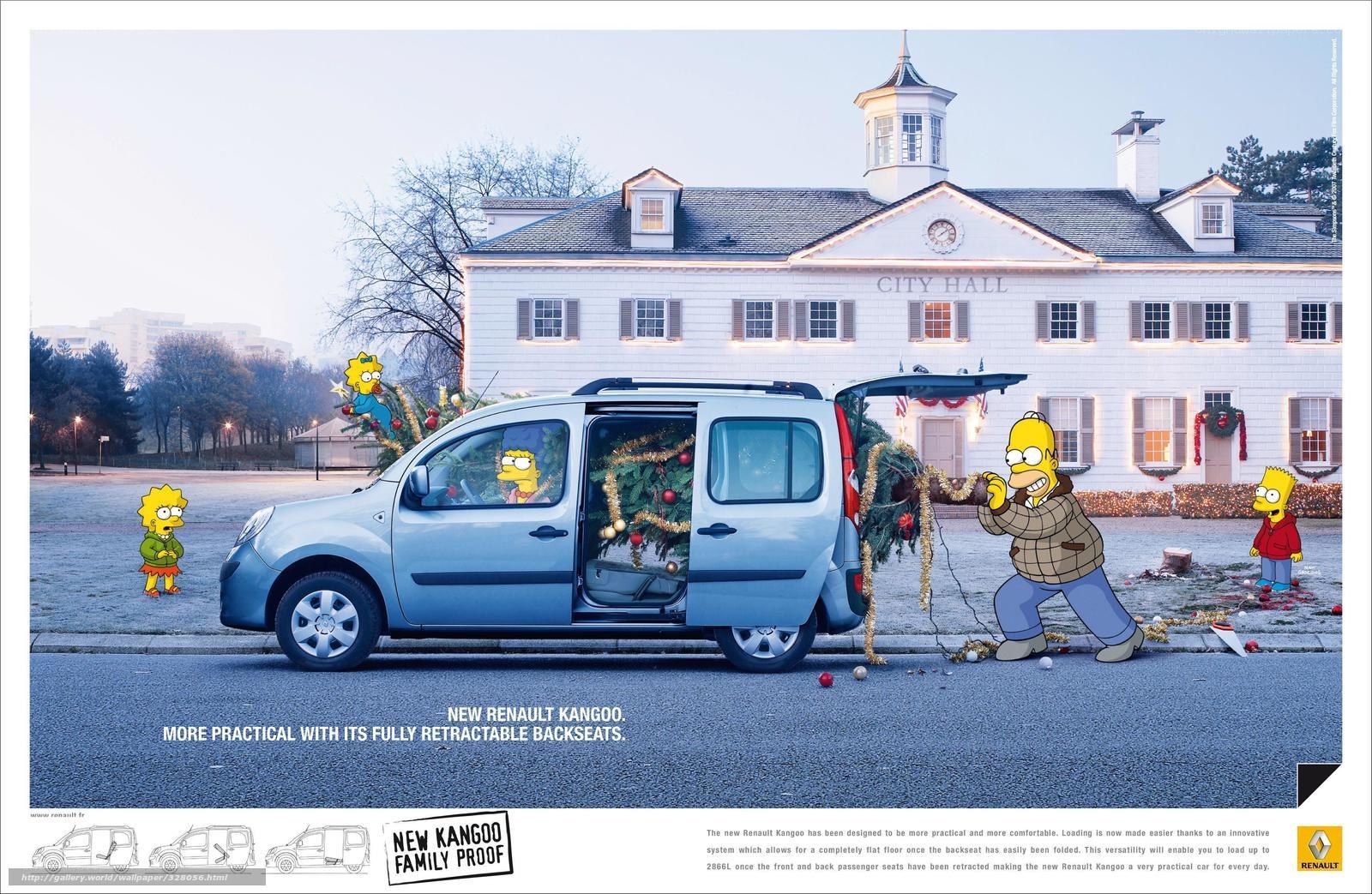 Renault Kangoo ad with Simpsons