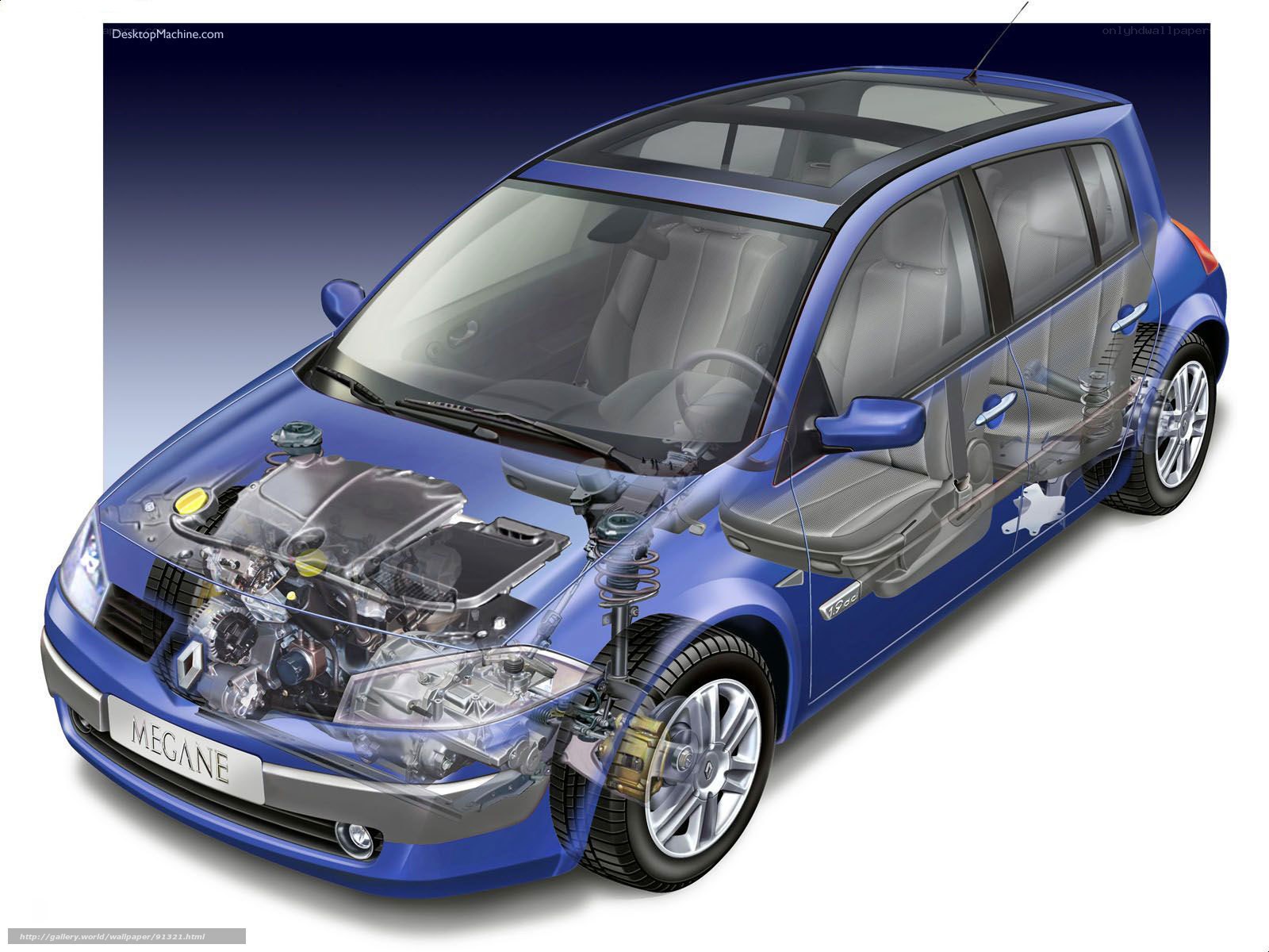 Renault Mégane cutaway diagram