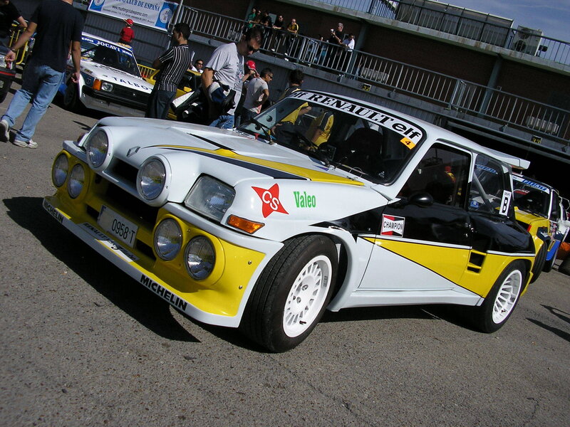 Renault rally car at a race event