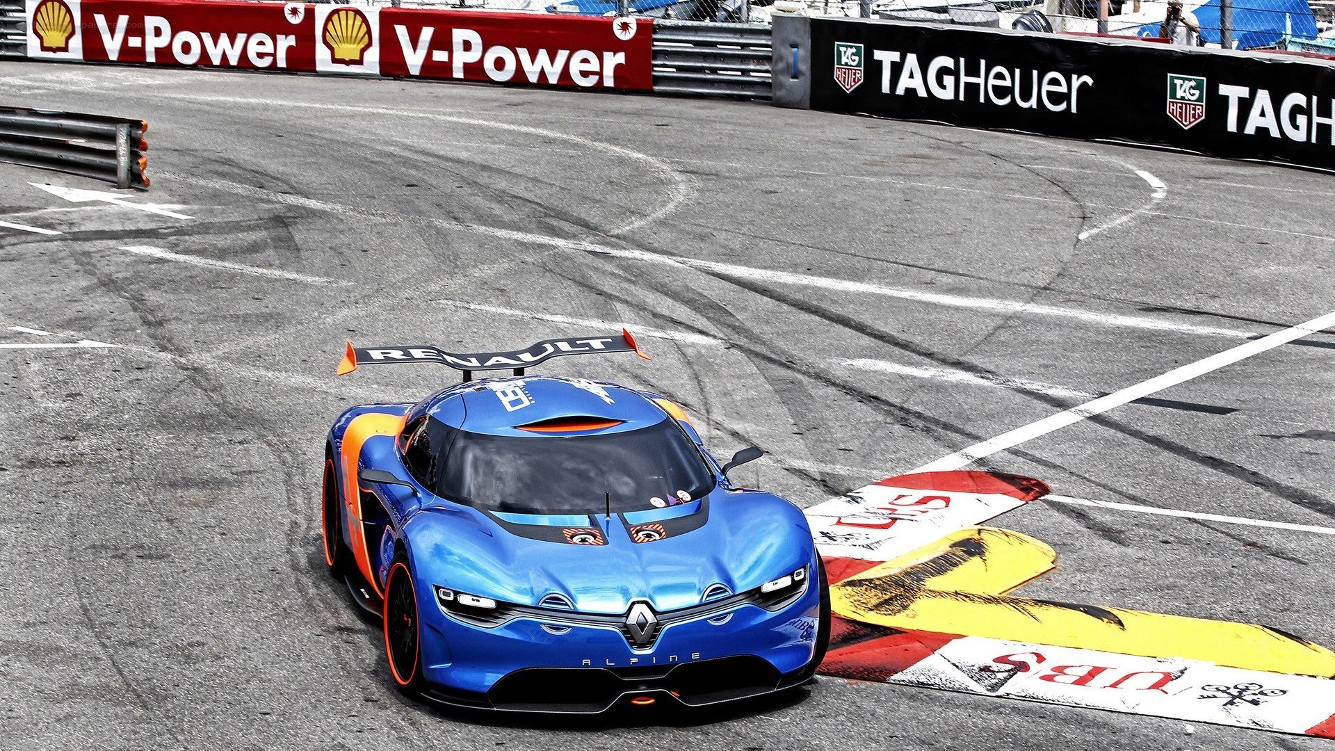 Renault Sport car on racetrack
