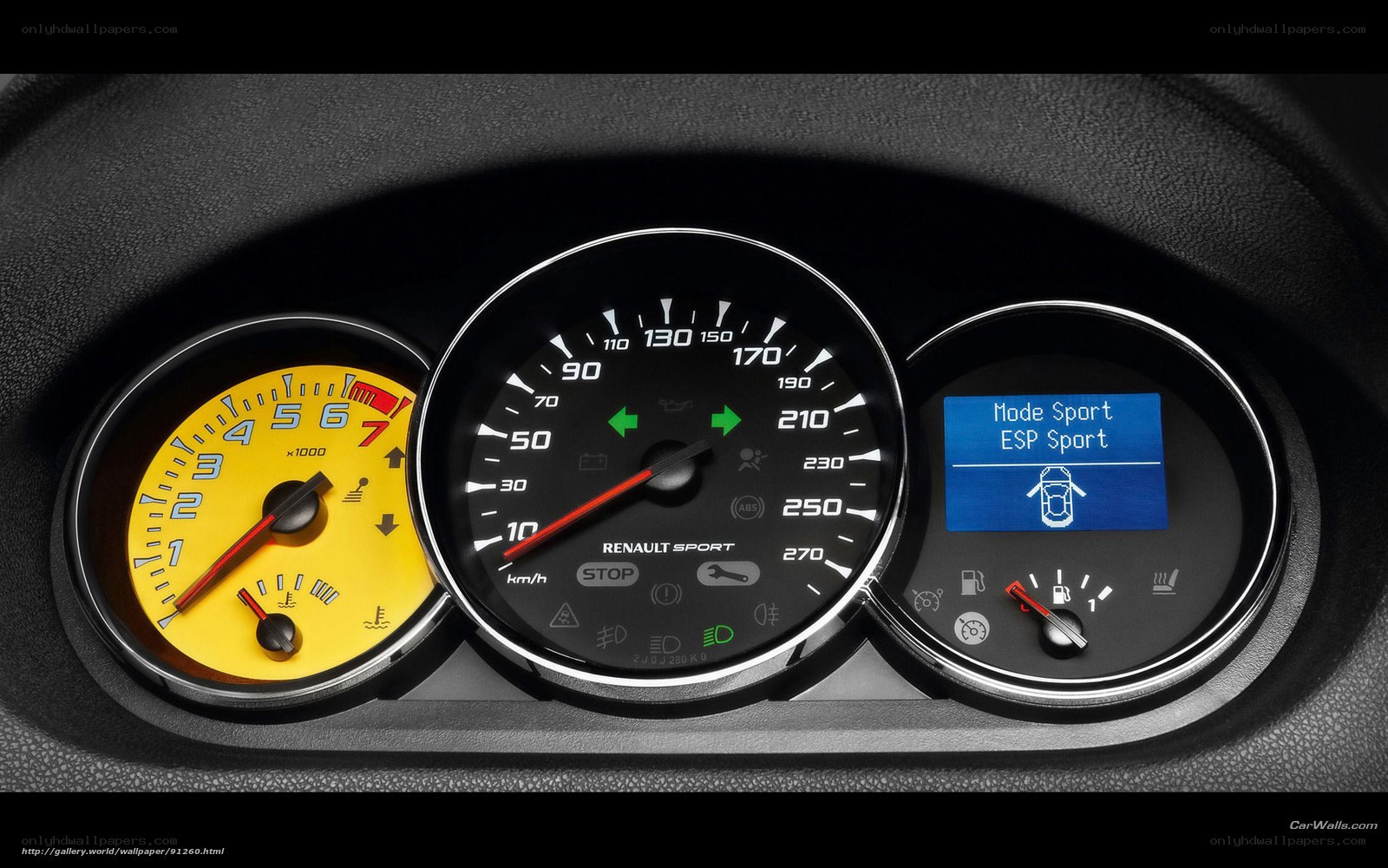 Renault Sport dashboard close-up