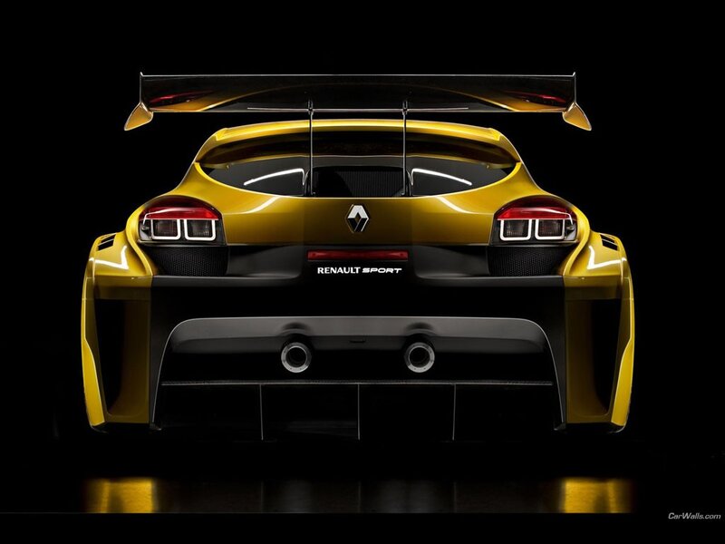 Renault Sport race car rear view
