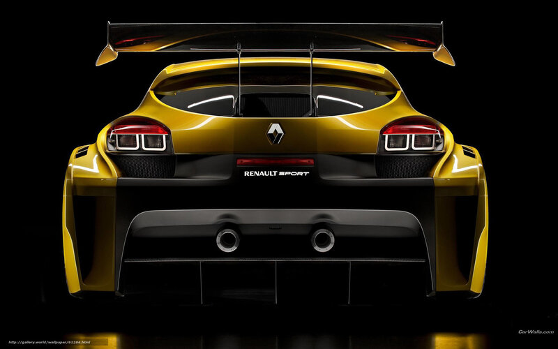 Renault Sport race car rear view