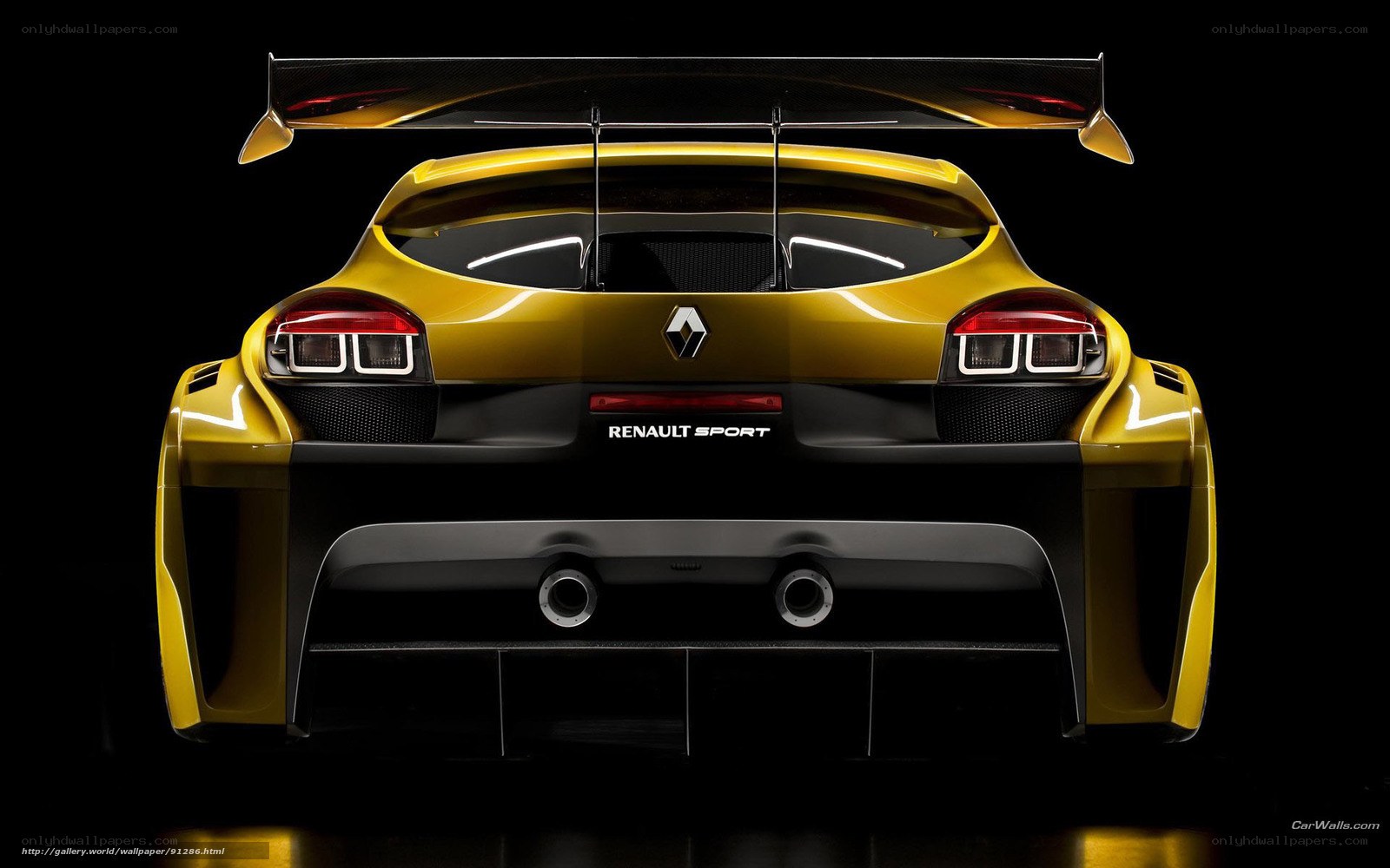 Renault Sport race car rear view