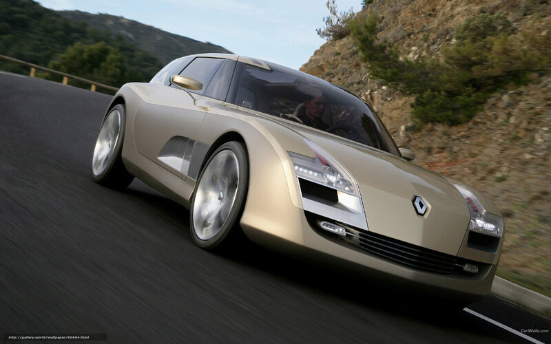 Renault sports car on winding road