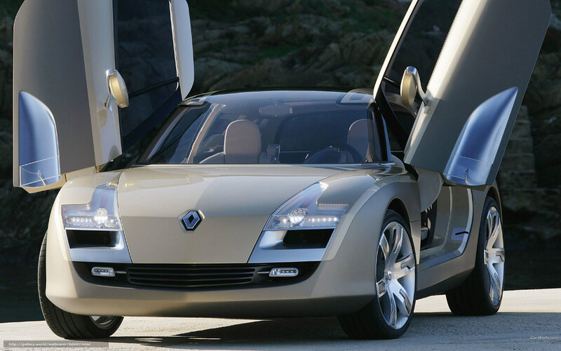 Renault sports car with gullwing doors
