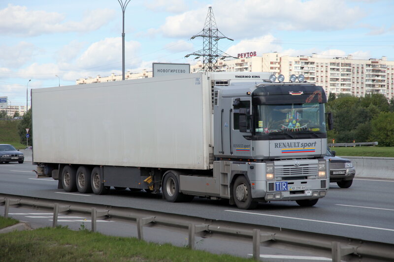 Renault truck on highway
