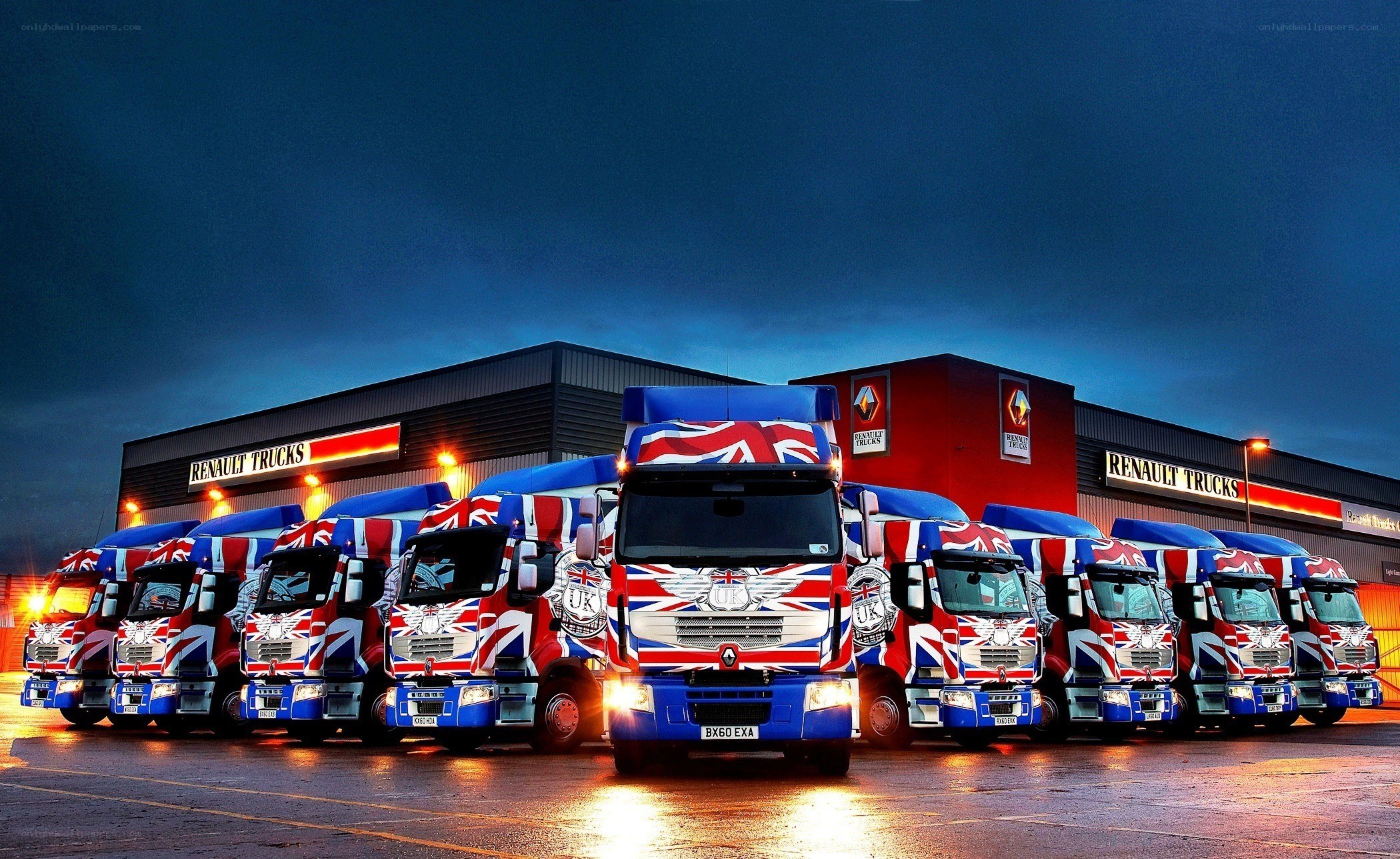 Renault Trucks with Union Jack livery