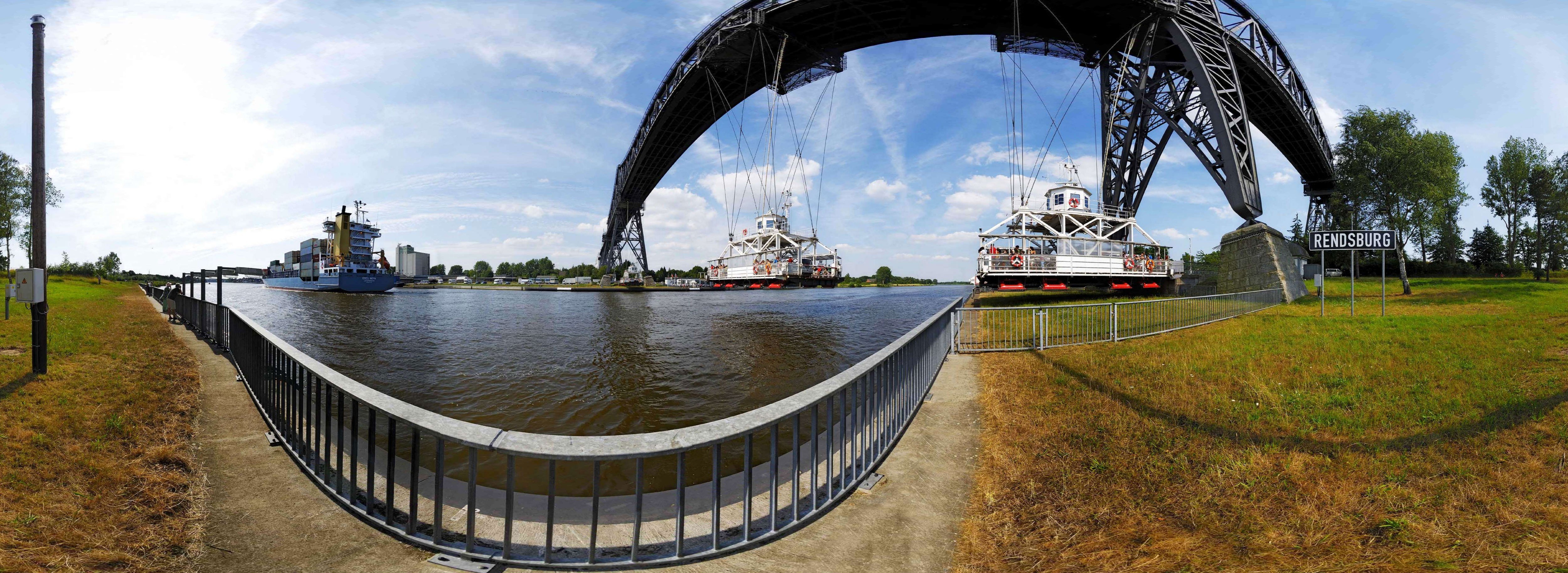 Rendsburg Lift Bridge Panorama