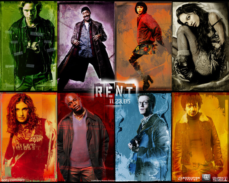 Rent movie character collage