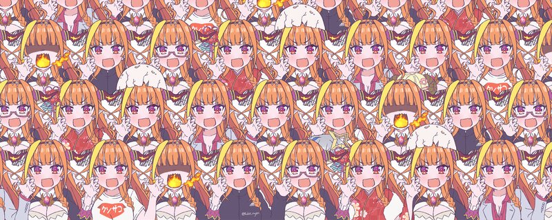 Repeating Anime Character