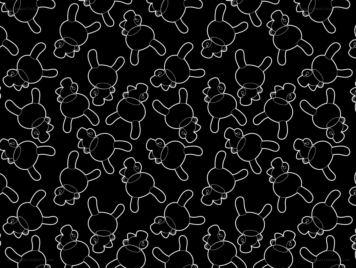 repeating cartoon character pattern