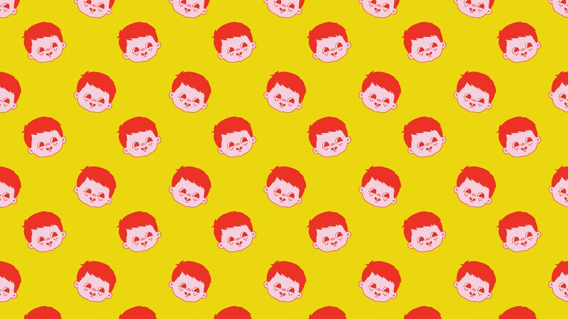 Repeating Child Faces