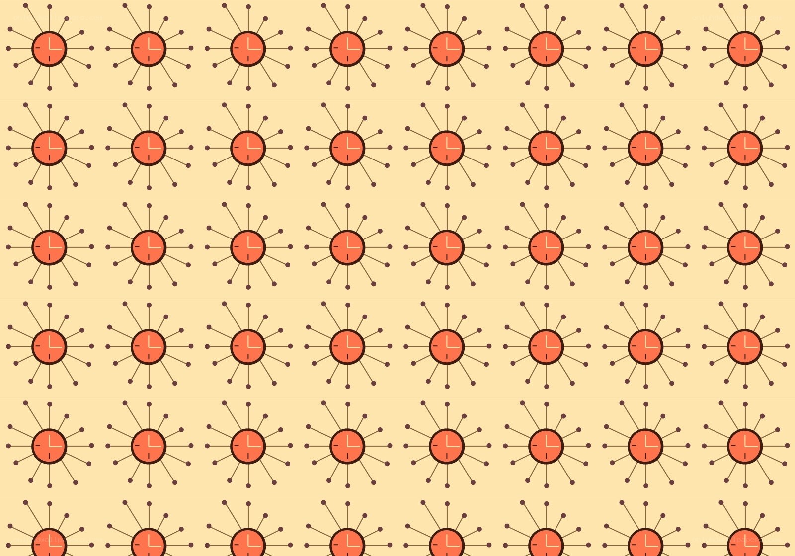 repeating clock pattern