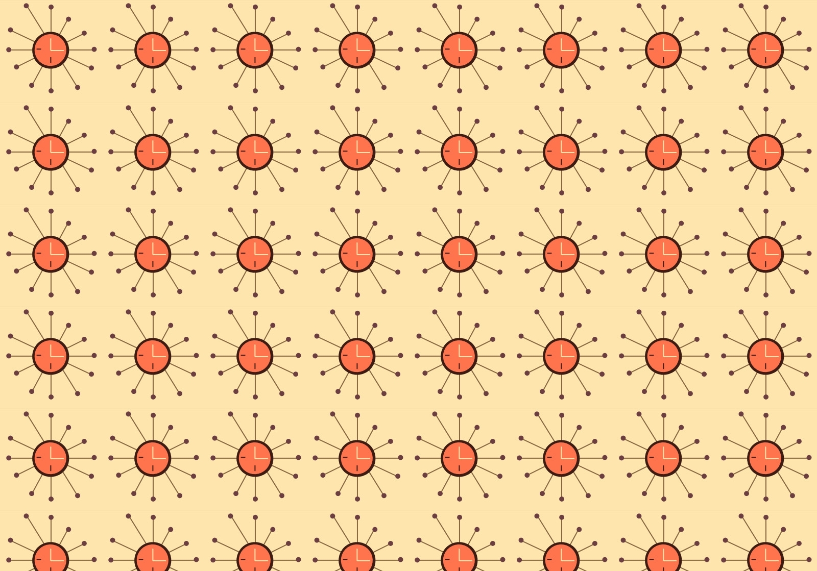 repeating clock pattern