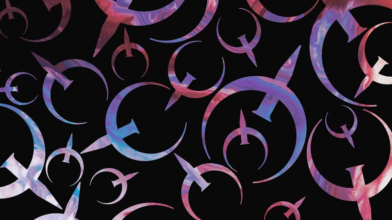 Repeating Crescent Symbols