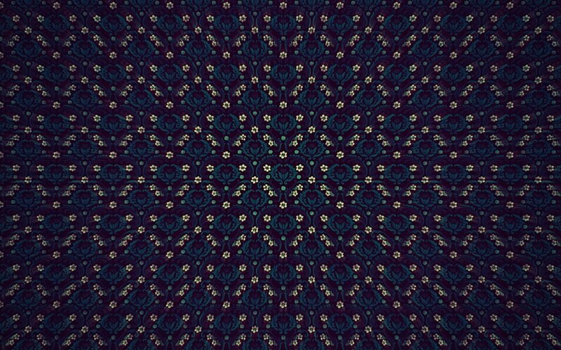 Repeating Floral Pattern — Purple