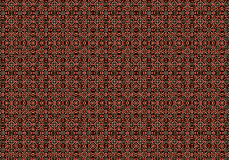 Repeating Geometric Pattern — Red