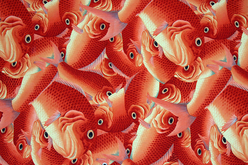 Repeating Goldfish Pattern