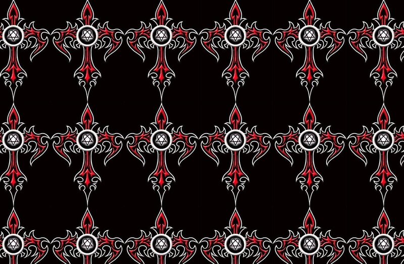 Repeating Gothic Cross Pattern