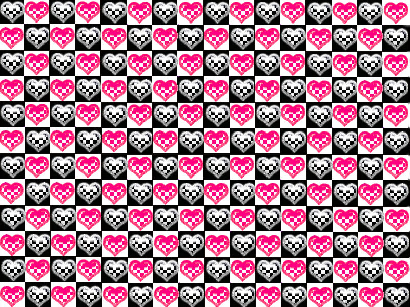 Repeating Heart Pattern — Pink