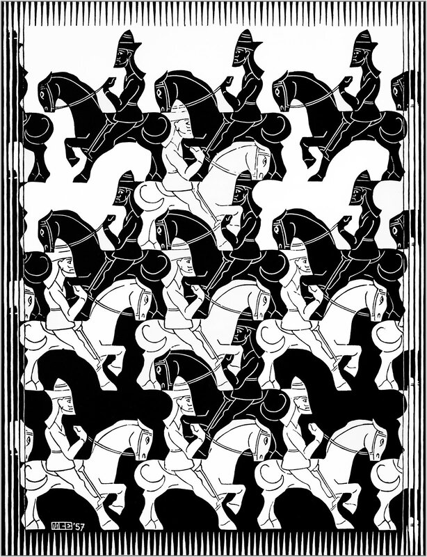 Repeating horsemen pattern