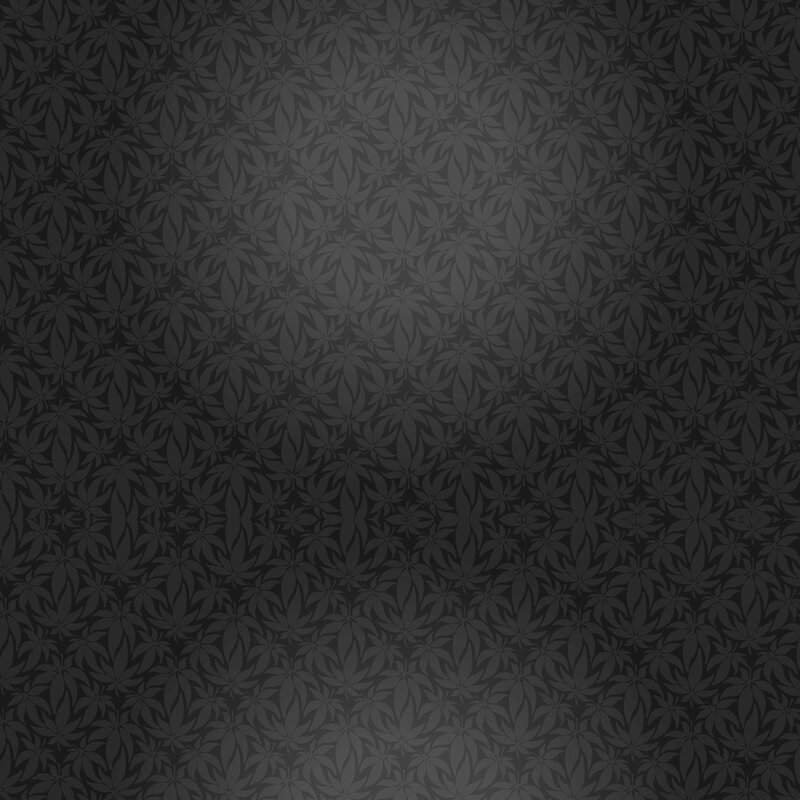 Repeating Leaf Pattern — Black