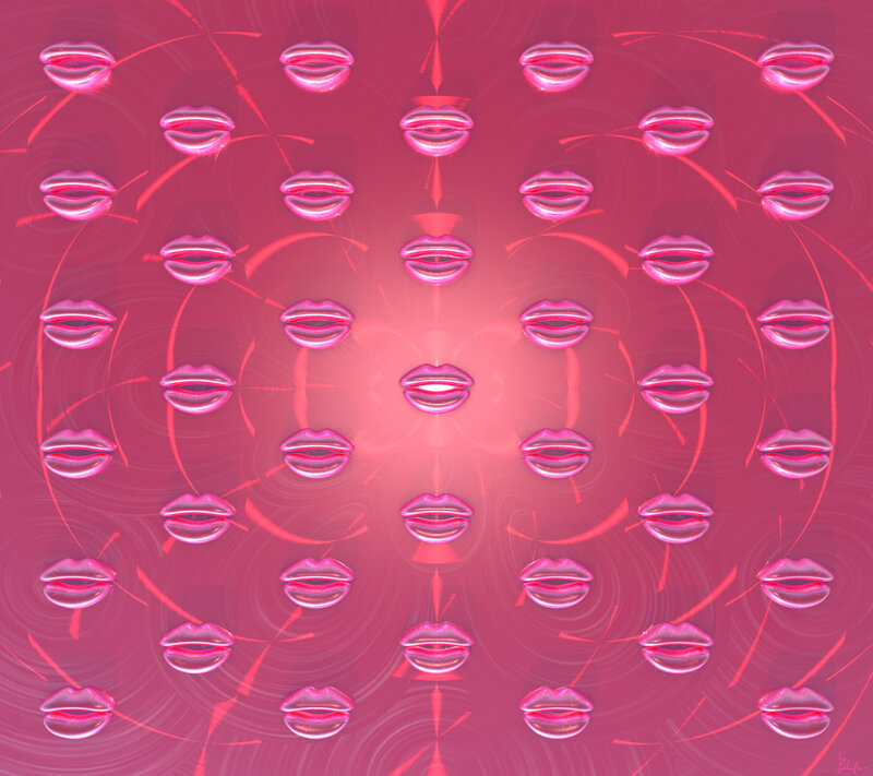 Repeating Lips Pattern