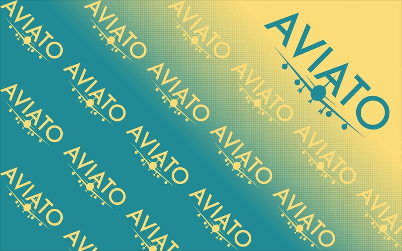 Repeating Logo Pattern — Teal
