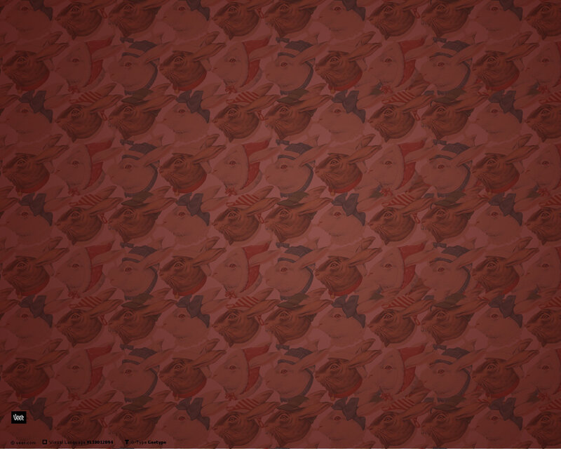 repeating rabbit pattern