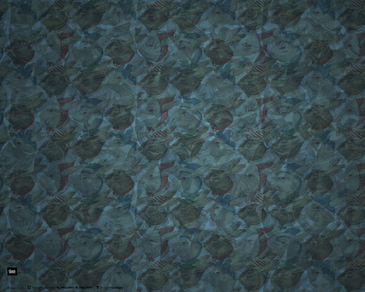 repeating rabbit pattern