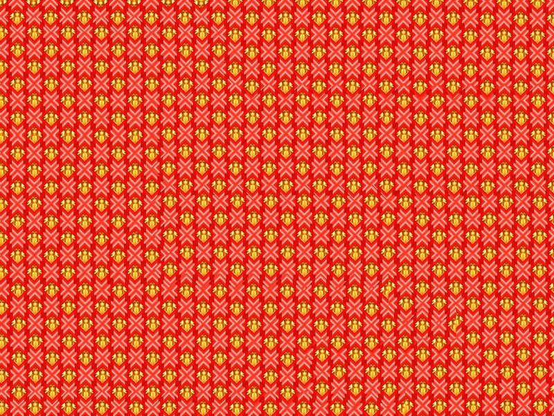 repeating red and gold pattern
