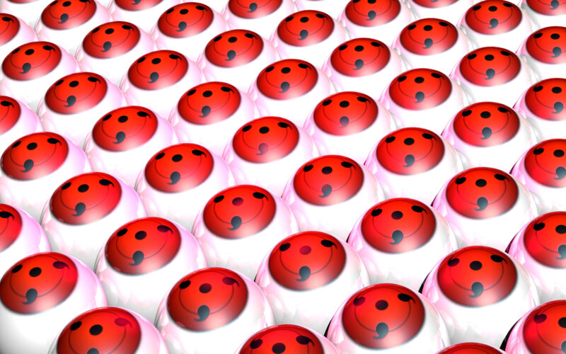 Repeating red eyes pattern