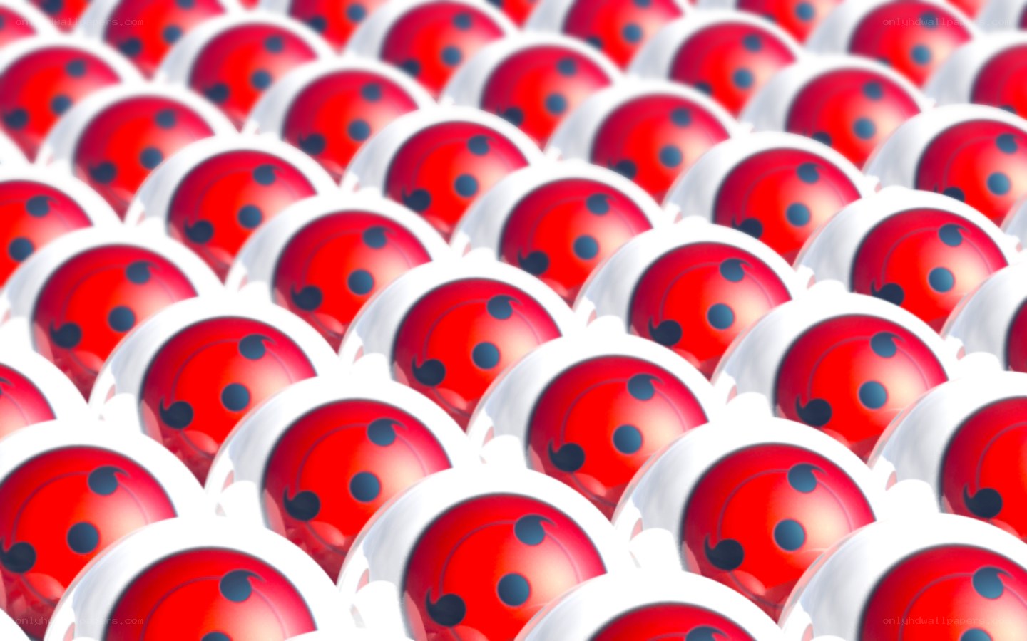 repeating red orbs pattern