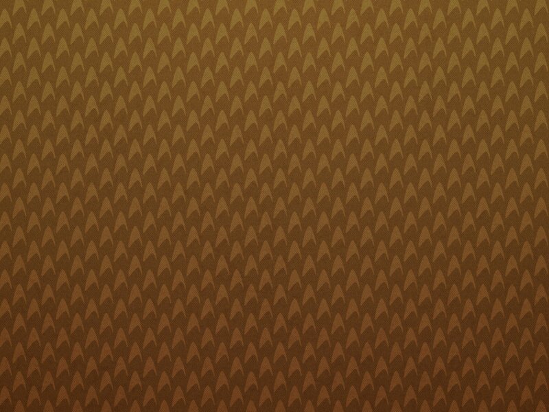 Repeating Starfleet Insignia — Brown, Neutral, Abstract, Pattern