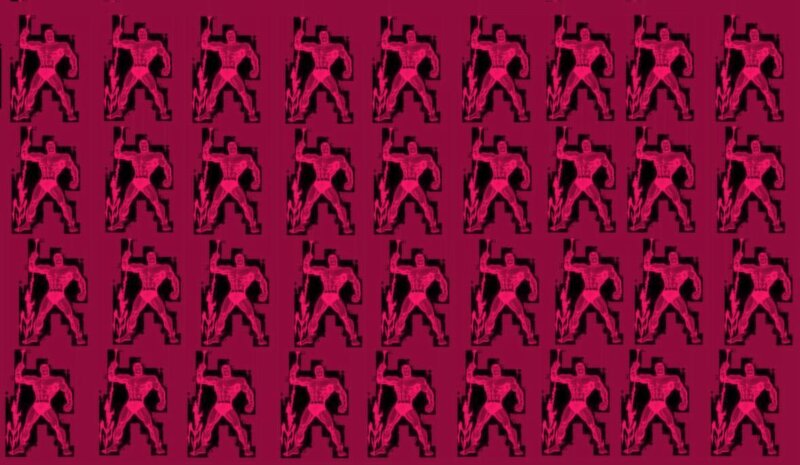 repeating superhero pattern