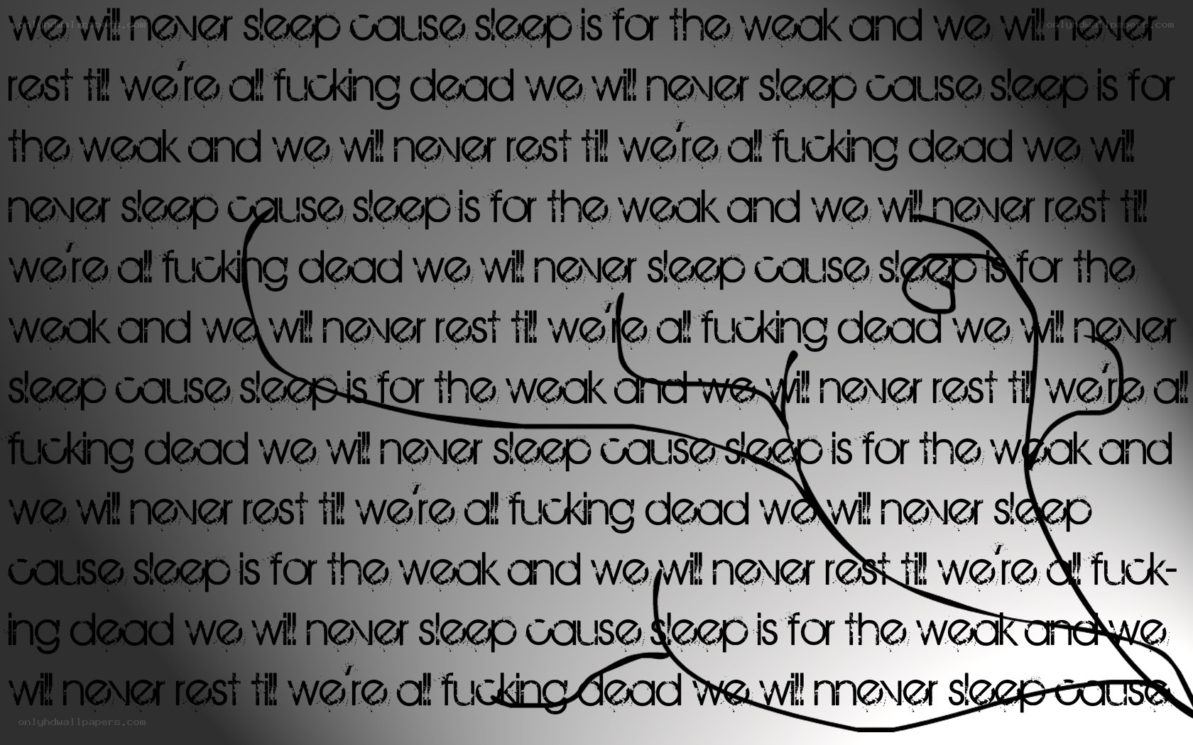 repeating text with sketch