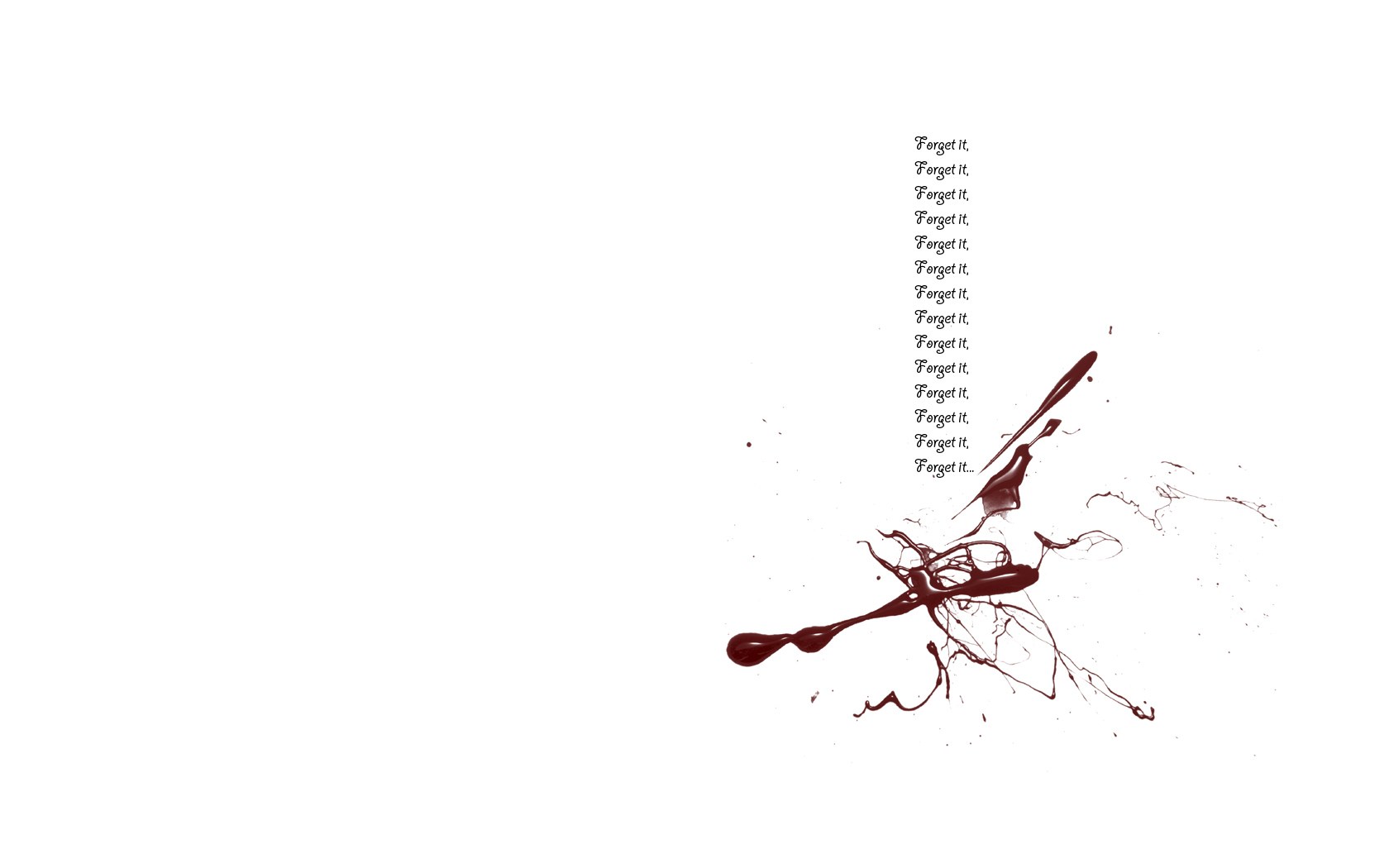 repeating text with splatter