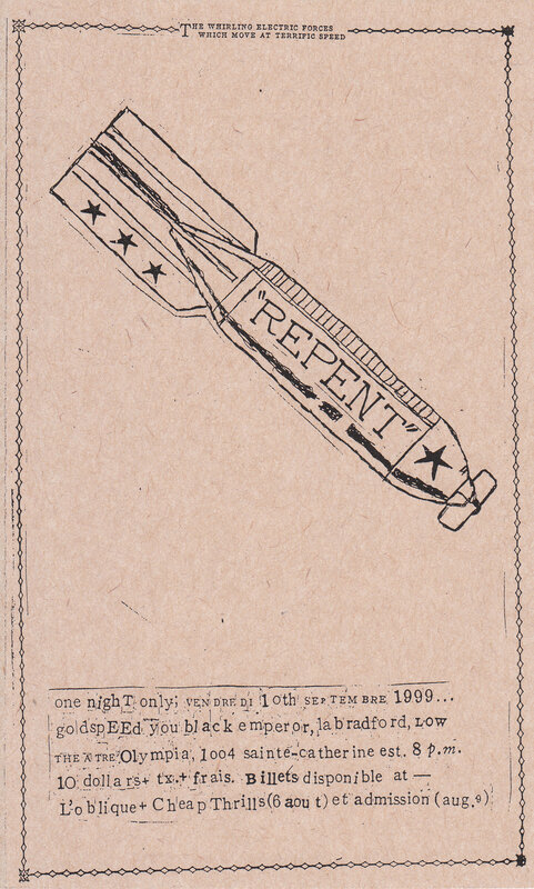 Repent flyer for concert
