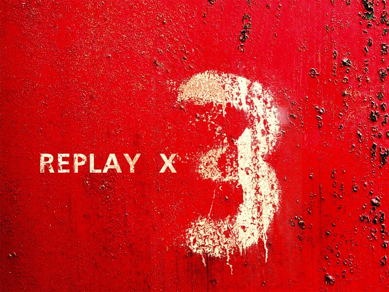 Replay X 3 on red wall